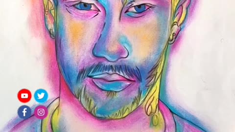 Football player Neymar figure drawing, Brazilian Neymar