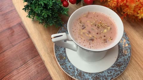 How To Make Pink Tea | Kashmiri Pink Tea | Pink Tea | Gulabi Tea Recipe