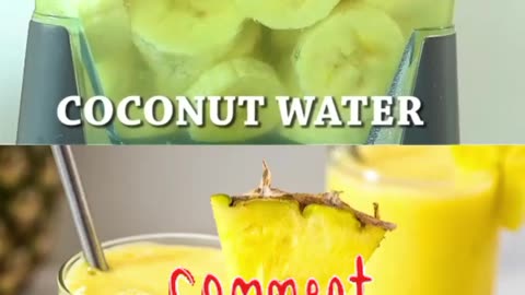 #Banana tropical smoothie recipe in Telugu #mixed fruit tropical smoothie recipes#smoothie recipes