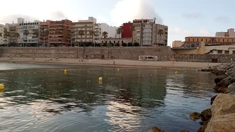 beautiful beach in ceuta spain