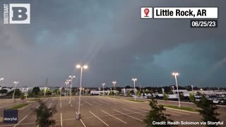 SPARKS FLY! Storm EXPLODES Transformer in Little Rock