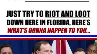 Florida sheriff gives BLUNT warning to the woke mob: "If you loot..."