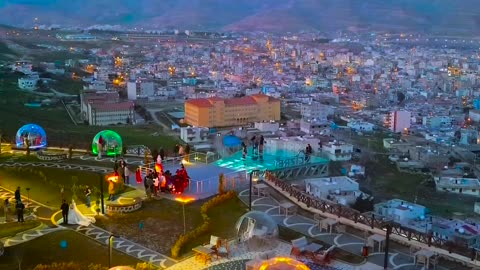 Cam Seyir observation deck in the city of Cankyri, Turkey.