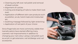 What is a manicure and pedicure service?