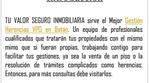 Mejor Gestión Herencias VPO en Batán