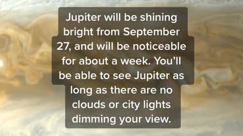 Jupiter is the biggest and brightest it's been in 60 years right now.