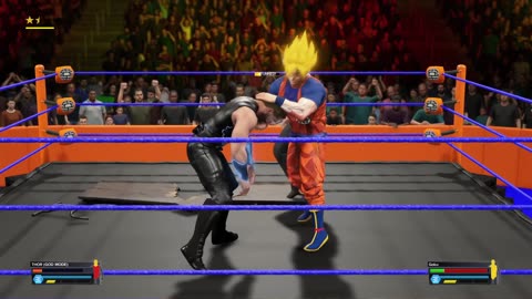 WWE 2K23: Thor(GOD Mode) VS Goku - Extreme Rules Match