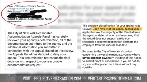 NYPD WHISTLEBLOWER: NYC Mayor Eric Adams IGNORING order to reinstate Unvaxxed officers