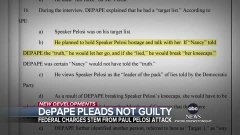 Pelosi attacker pleads not guilty to federal charges