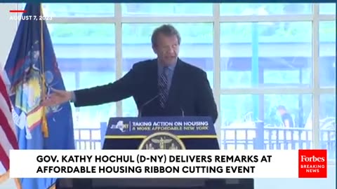 New York Governor Kathy Hochul Cuts Ribbon On New Affordable Housing Project