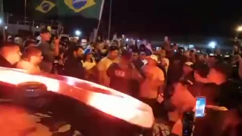 Police have joined pro-Bolsonaro Protesters