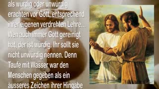 Was ist die wahre Taufe .. Seid auf der Hut vor all diesen Männern in den Kirchen 🎺 Trompete Gottes