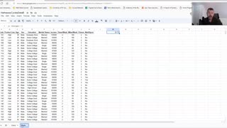 Google Sheet Data Analysis 1: Sorting, Filtering, & PivotTables