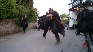 Beltane Border Morris - Haccombe - Church House Inn - Holne Devon - 18 May 2011