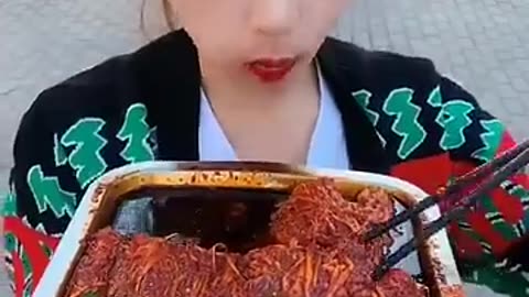 chinese eating spicy food challenge