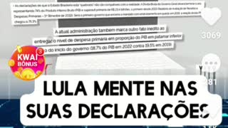 Lula mente que o Brasil está quebrado. Será que é para roubar quando entrar sem ser notado?