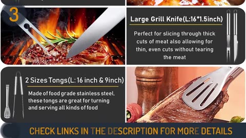 ✅ Top 5 Best Grill Tool Sets in 2024 [BBQ Tool Set]