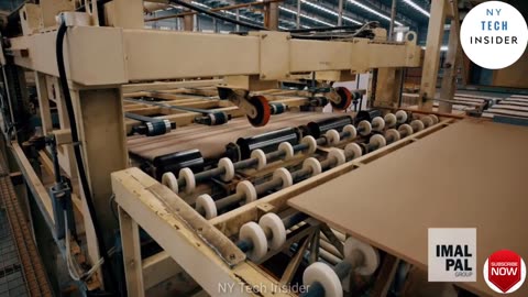 Extreme Amazing MDF Wood Manufacturing Process | Modern Wood Processing Factory