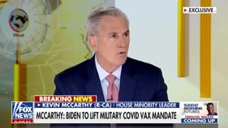 Kevin McCarthy Demolishes Biden's Military Vaccine Mandate