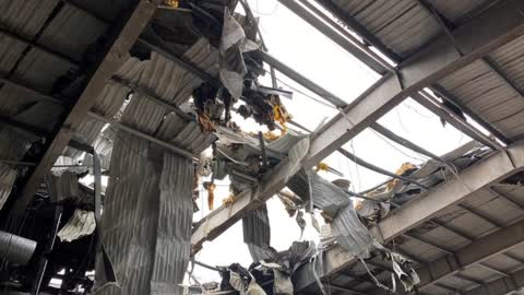 Russian shelling damages ice hockey arena in east Ukraine, officials say