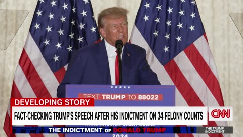 Fact-checking Trump’s speech after his arrest and arraignment