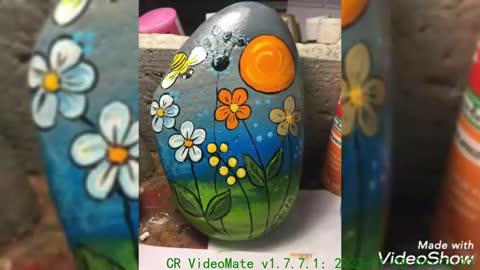 awesome and gorgeous stone rock painting ideas