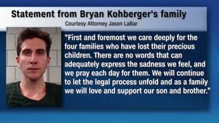 Murder suspect Bryan Kohberger’s family release a statement