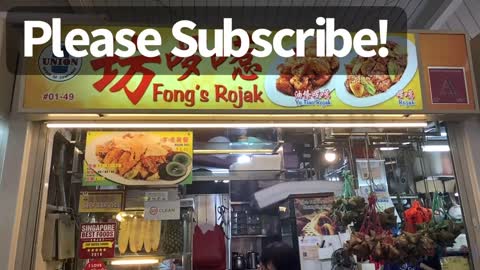 The BEST ROJAK in Singapore! Delicious Singapore Hawker Food! (Singapore Street Food)