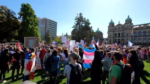 Victoria Million March 4 Children protest blown out by counter protest in minutes. IRL on the ground