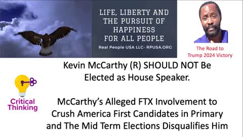 Kevin McCarthy (R) SHOULD NOT Be Elected as House Speaker-NationalFile.com