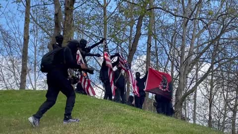 CRAZED Liberals Light American Flags On Fire In Support Of Abortion