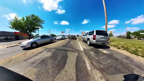 Biker Ejects After Hitting Stopped Trailer