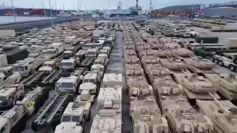 Military Vehicles in Poland heading for Ukraine