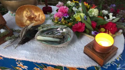 Celebrating & Welcoming in Spring, at the Redwood Fairy-Circle Fire-Ring//Wisdom Collective byRena