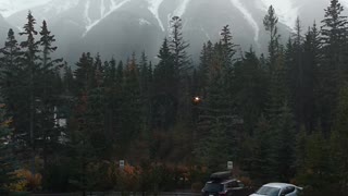 Foggy morning mountain