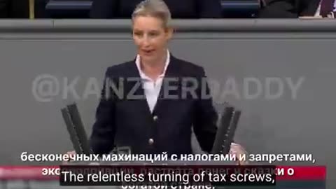 ►🚨▶ AFD leader Alice Weidel “Germany is in deep recession. It’s not Putin!!"