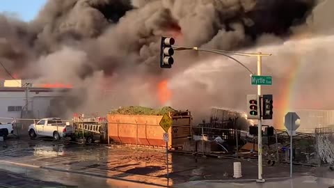 Crews Battle Major Fire at a Recycling Plant in Glendale, Arizona