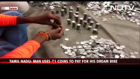 Tamil Nadu Man Uses 1-Rupee Coins To Pay For His Dream Bike, Worth Rs 2.6 Lakh