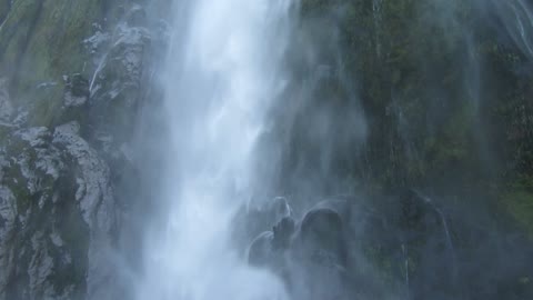 Milford Sound New Zealand Waterfall