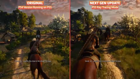 The Witcher 3 PS4 vs PS5 Next Gen Update