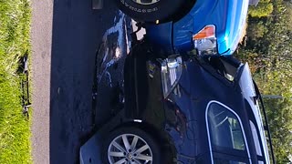 VW Jetta being detached from Ford F150