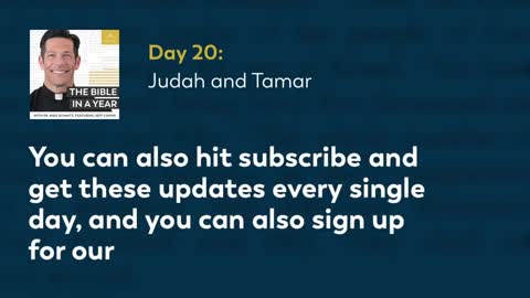 Day 20: Judah and Tamar— The Bible in a Year (with Fr. Mike Schmitz)