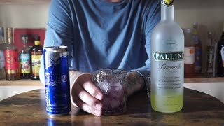 Pallini Limoncello & Blueberry Red Bull