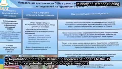 Russia Ministry of Defence Briefing on 30 Ukraine Biolabs