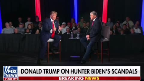 Trump talks about the Hunter Biden scandal