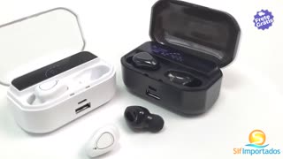 Fone de ouvido estéreo esportes à prova d'água Bluetooth 5.2