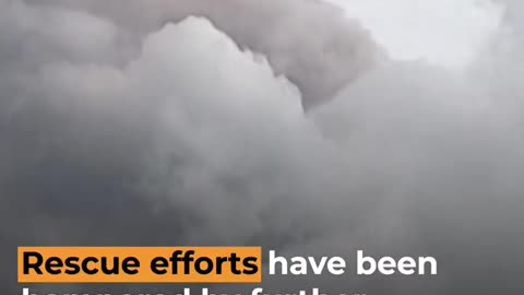 People killed and missing as Indonesian volcano erupts #shorts