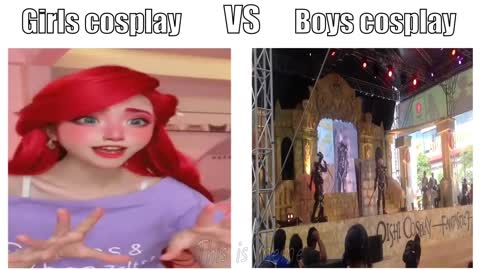 Girls cosplay vs Boys cosplay (Metal Gear Rising)