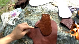 Making winter mittens