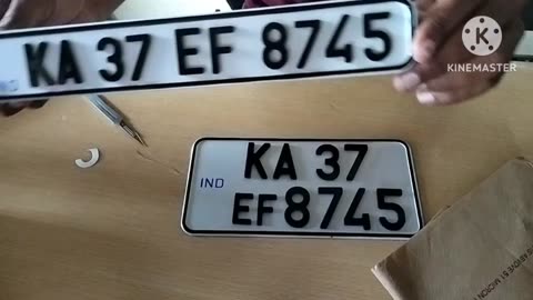 IND number plate. Follow me Friend's